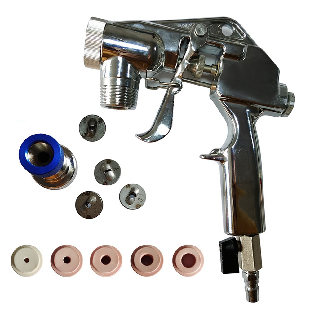 RTX-1500 Texture Spray Gun with Tips and Nozzles for Professional Use