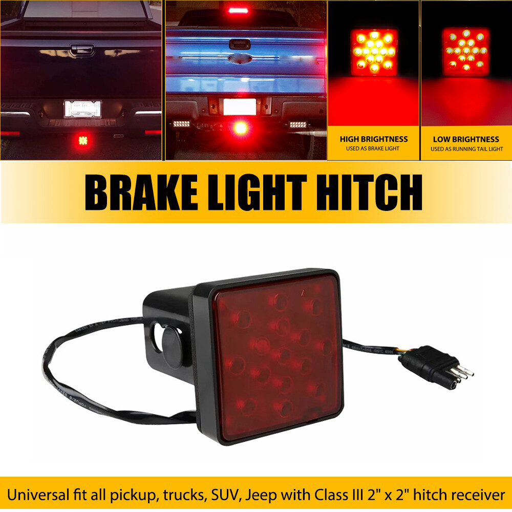 Red 15-LED Running Brake Reverse Towing Hitch Light for 2