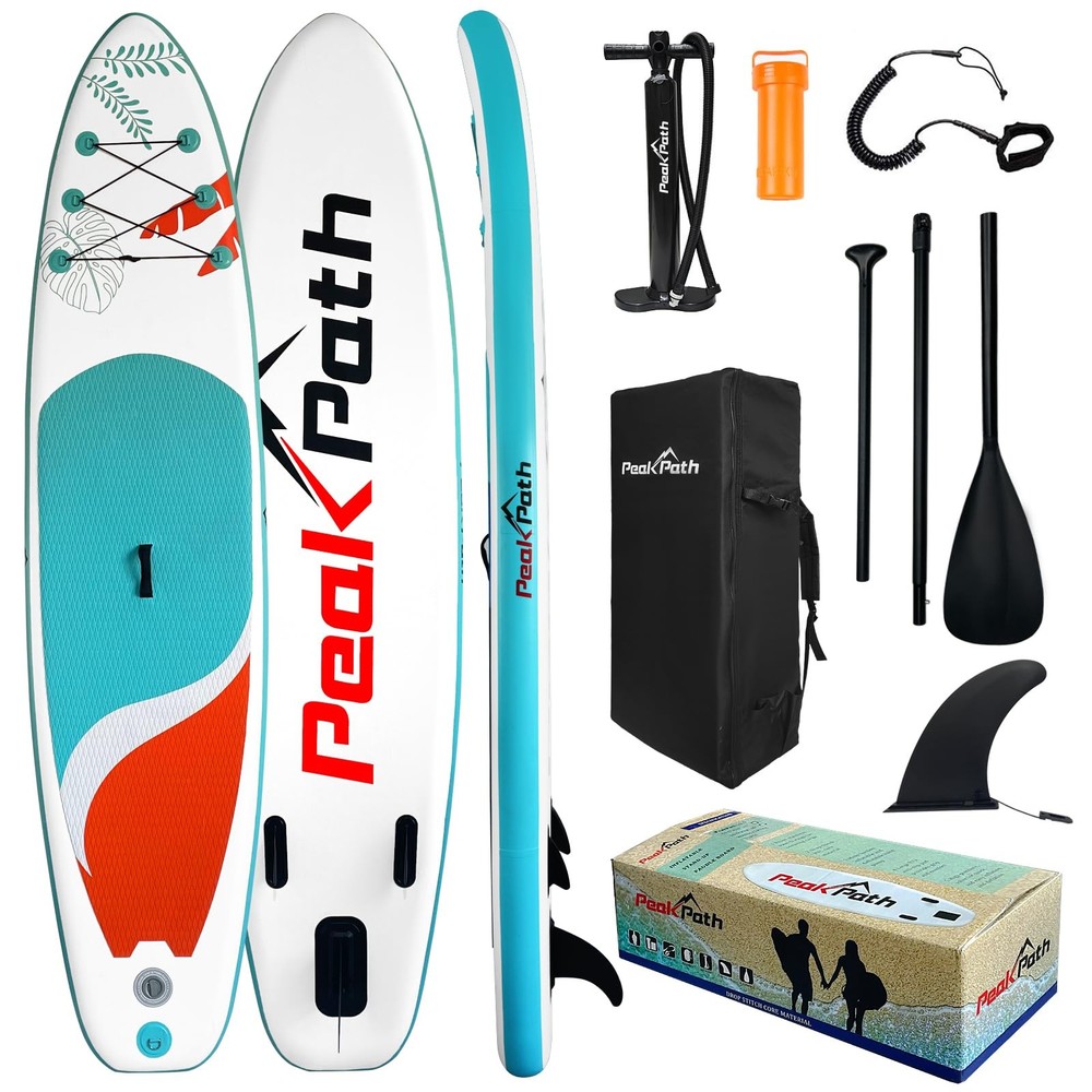 Ultra-Stable 6-Inch Thick Inflatable Stand Up Paddle Board with Full SUP Kit & Carry Bag