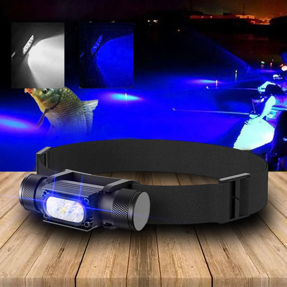 USB Rechargeable Waterproof LED Headlamp - Modern Black Portable Light
