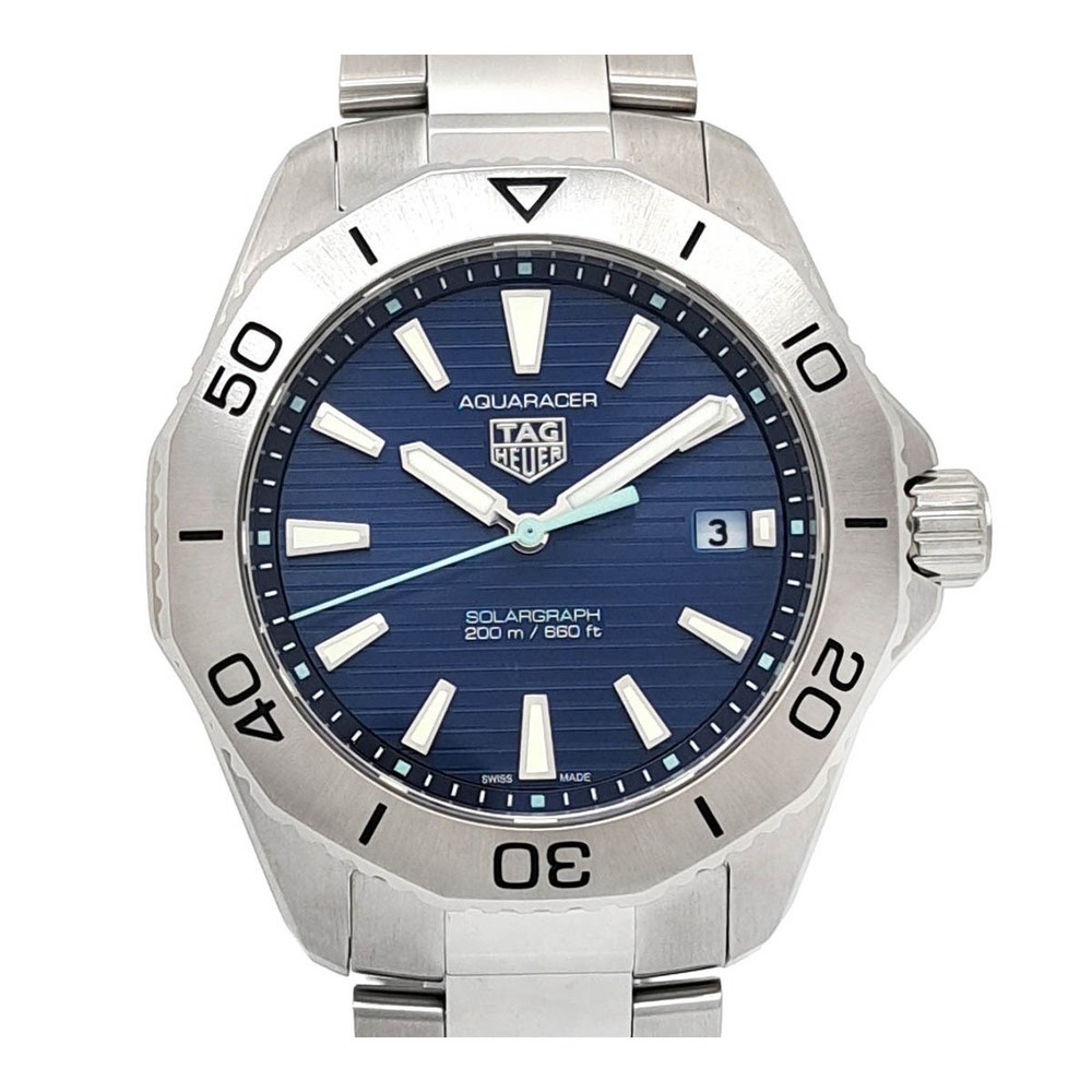 TAG Heuer Aquaracer 200 Solargraph Solar-Powered Stainless Steel Watch WBP1113 BA0000