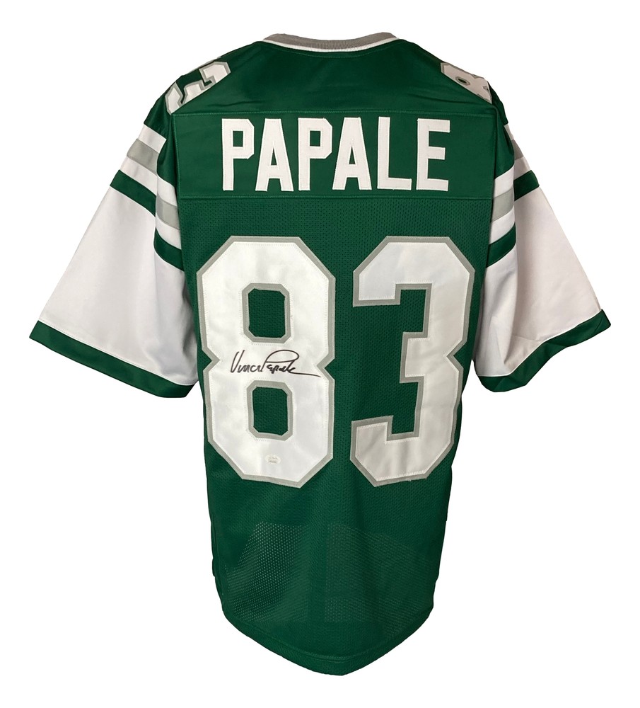 Vince Papale Philadelphia Signed Green Football Jersey JSA ITP-image