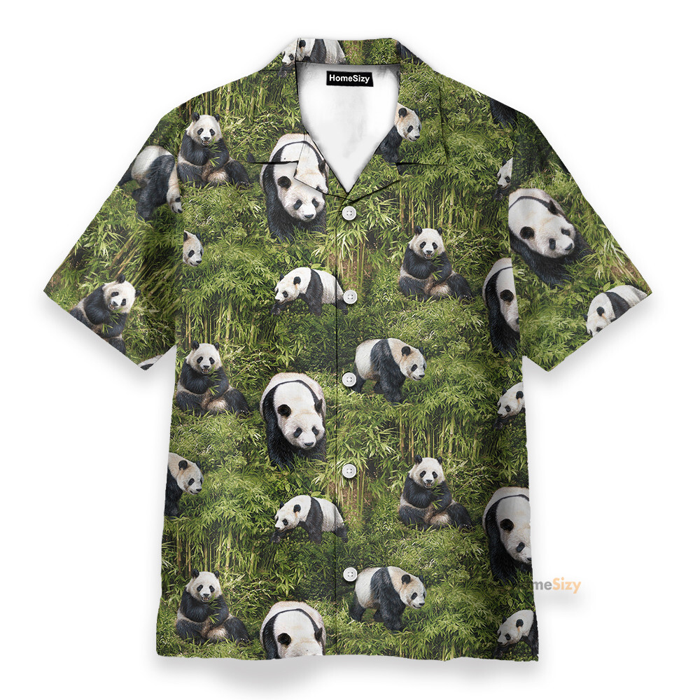 Panda   Gift For Animal Lovers   Hawaiian Shirt Beach Shorts
