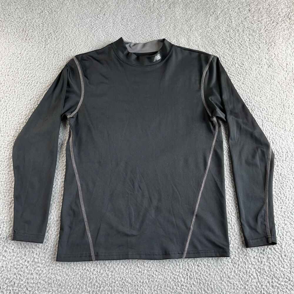 NEW New Balance Shirt Mens Large Black Compression Top Lightning Dry Active Gym