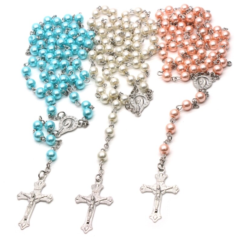 Women Crucifix Cross-Long Chain Amulet Necklace Religious Jewelry
