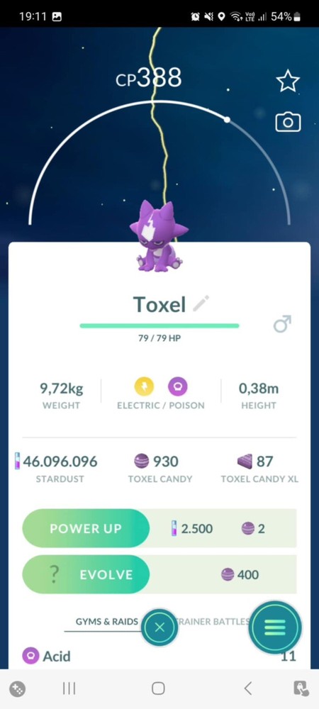 Shiny Competitive Toxel for Trade - Pokemon TR