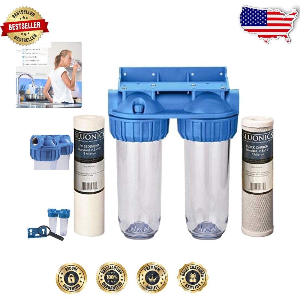 Residential Whole House Water Filter - 90 GPM, Safe for Municipal and Well Water