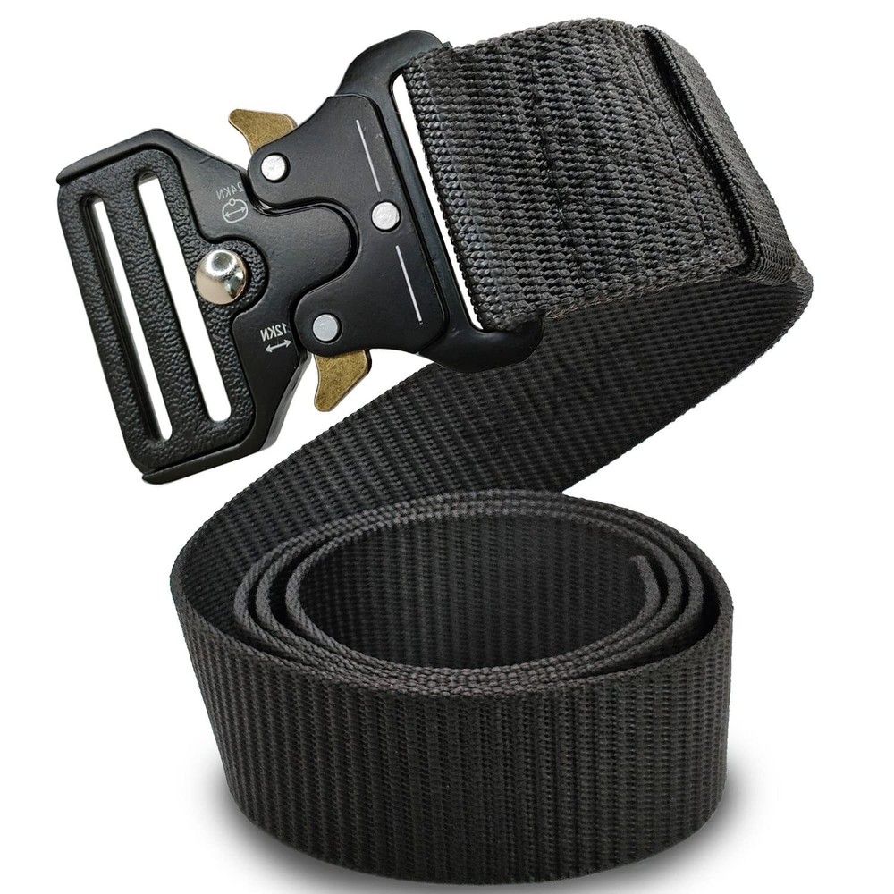 Tactical Belts for Men Military Style Work Hiking Riggers Web Nylon Waistband...
