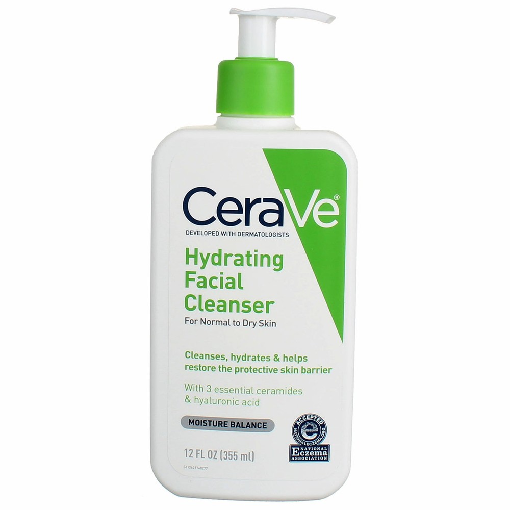 6 Pack CeraVe Hydrating Facial Cleanser 12 fl oz Gentle Moisturizing Wash