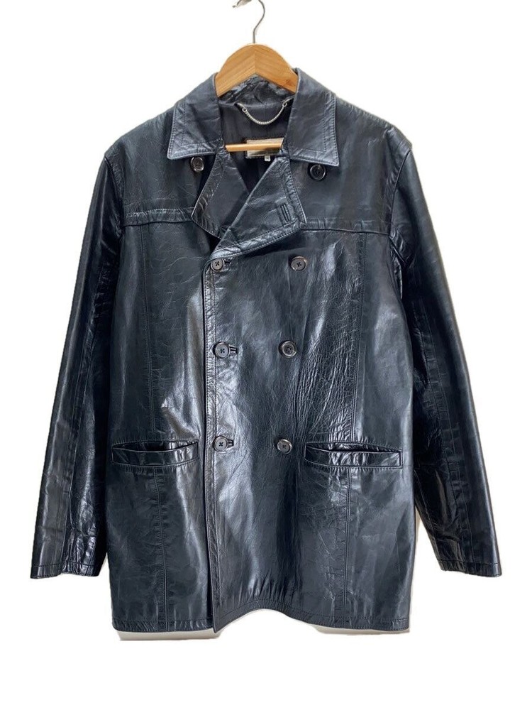 Blakes Leather Jacket Blouson Men Black Plain 1266