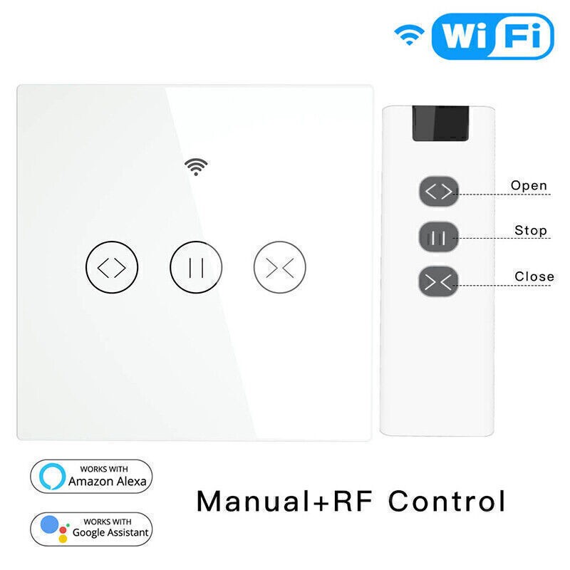 RF WiFi Smart Touch Blinds Switch with APP Remote Control