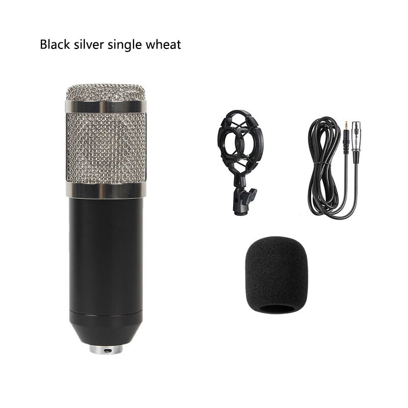 BM800 Condenser Mic with V8 Sound Card for PC Streaming & Podcasting  -image