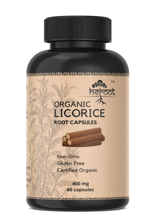 Licorice Root Capsules Supplement Support Blood Health 500mg Dietary Advanced 60