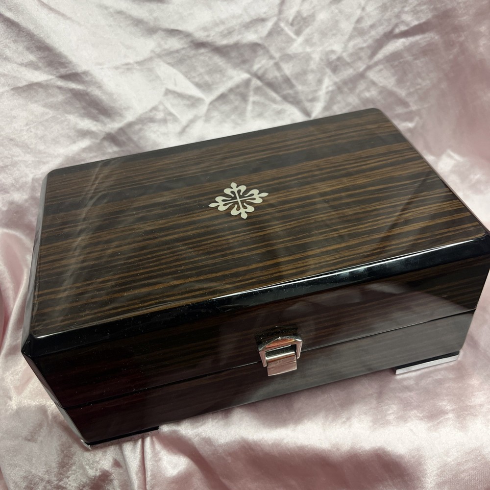 Hand-Painted Wooden Watch Box for Patek Philippe Luxury Timepieces