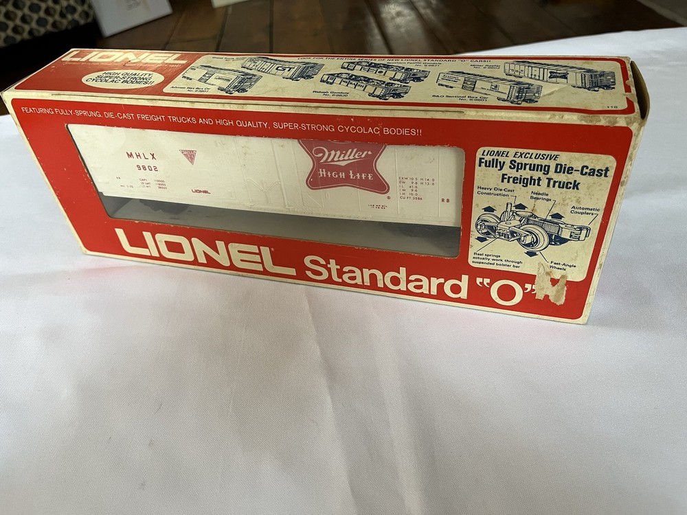 Lionel Standard O Miller Reefer Car #6-9802  OB~ NOS (F9)