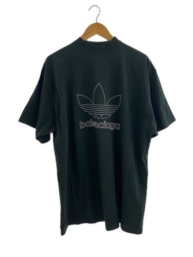 BALENCIAGA Black Cotton T-Shirt Size L Style 723976