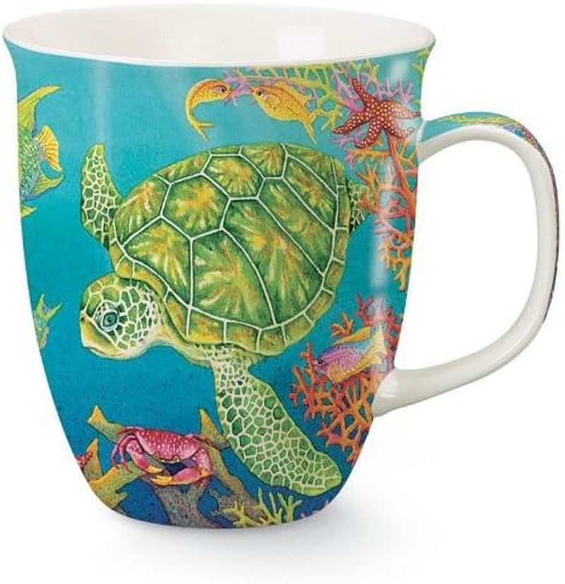Swimming Sea Turtle Coffee or Tea Ceramic Mug by