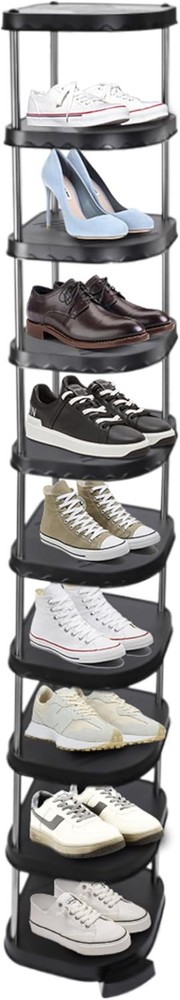Vertical Shoe Rack Organizer for Entryway Space-Saving Storage Cabinet