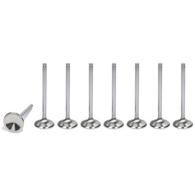 Manley 12331B-8, Set of 8 Natural Stainless Mopar 6.4L Hemi R/M 1.654 Exhaust Va