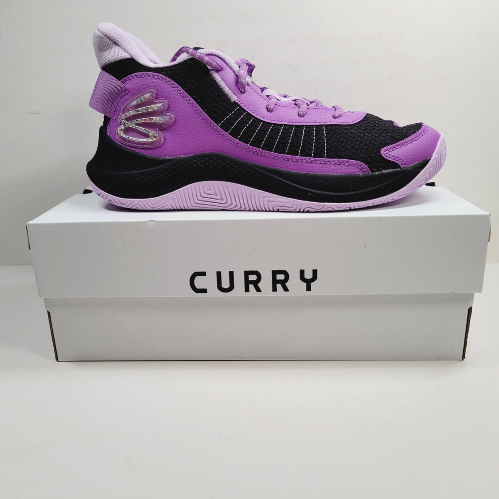 Under Armour Curry 3Z7 Shoes Mens 10.5 Purple Black Basketball Shoes 3026622-500
