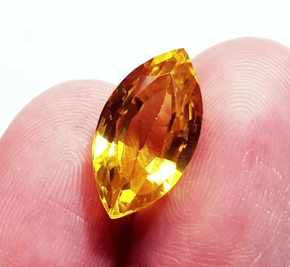 Yellow Sapphire Sri Lanka Marquise Cut 10-12 Ct Certified Loose Natural Gemstone