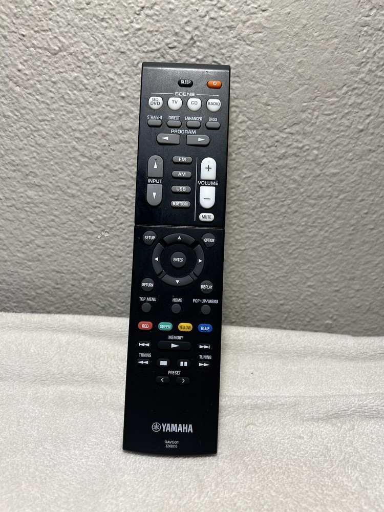 Yamaha RAV561 ZZ43210 Genuine OEM AV Receiver Remote Control Replacement