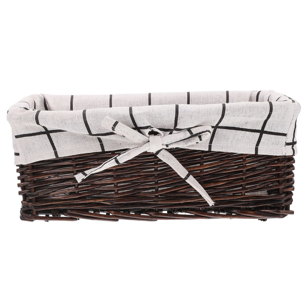 Wicker Bathroom Basket Woven Hamper Fabric Storage Basket Wicker Storage Bin