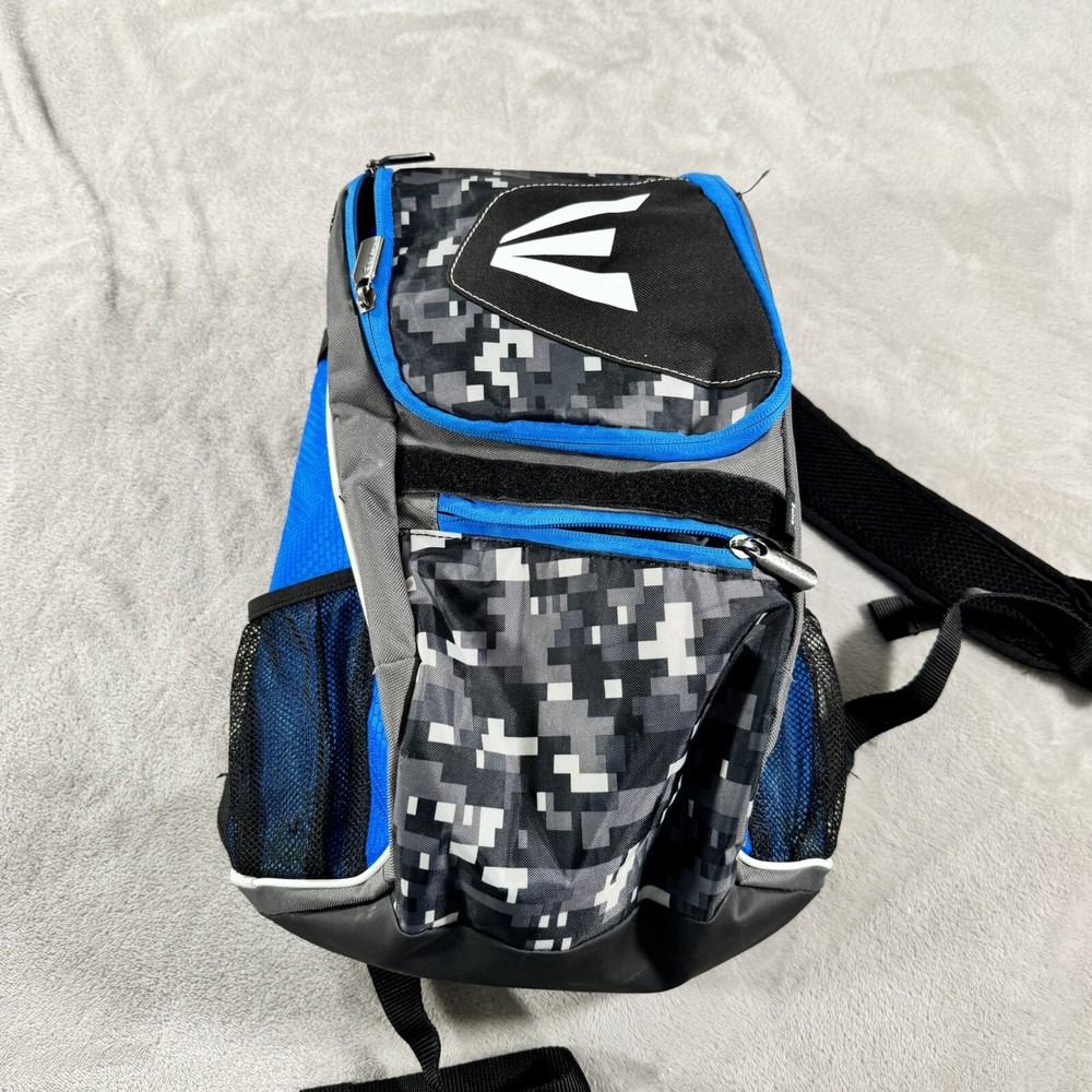 Easton Kid’s Youth Blue Gray Baseball Sports Equipment Bat Bag Backpack