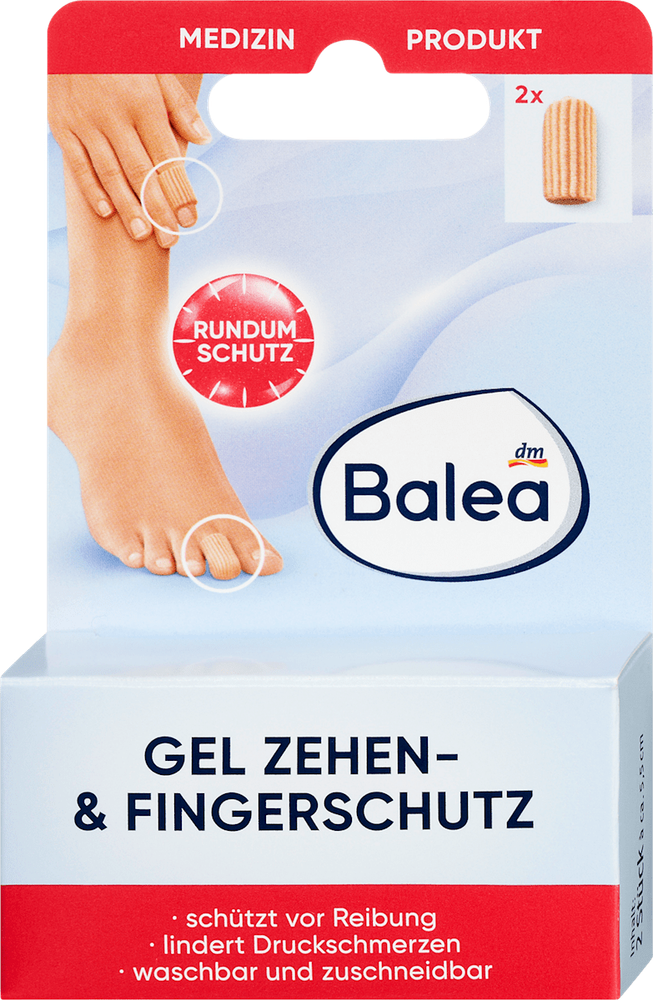 Balea Gel Toe and Finger Protectors 2-Pack Cushioning Pads