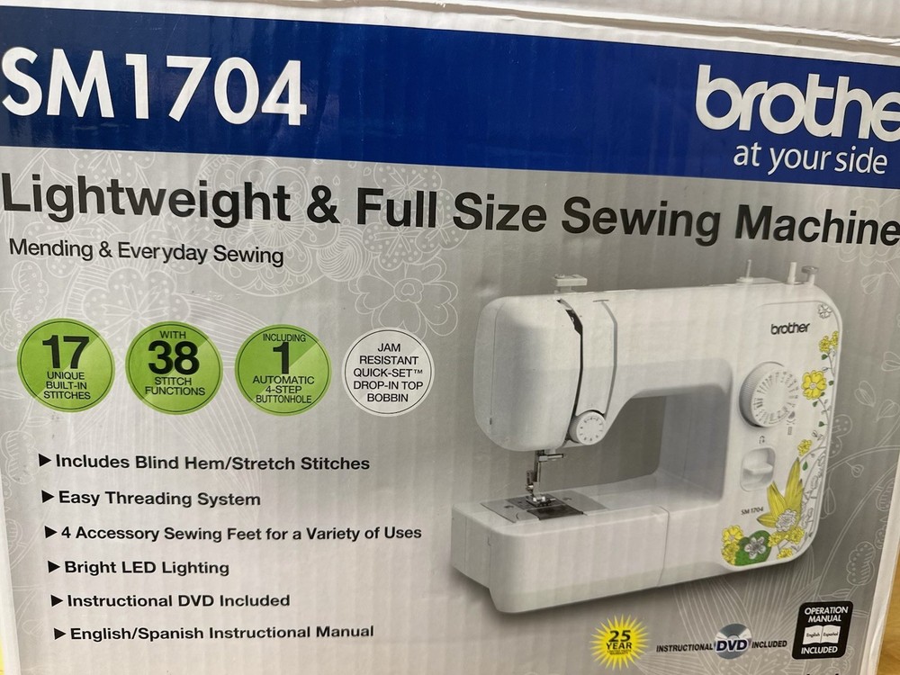 Brother SM1704 17-Stitch Sewing Machine for Home Crafting  
