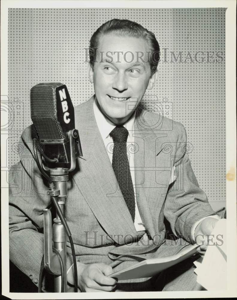 Press Photo Actor Ned LeFevre stars in NBC radio show 