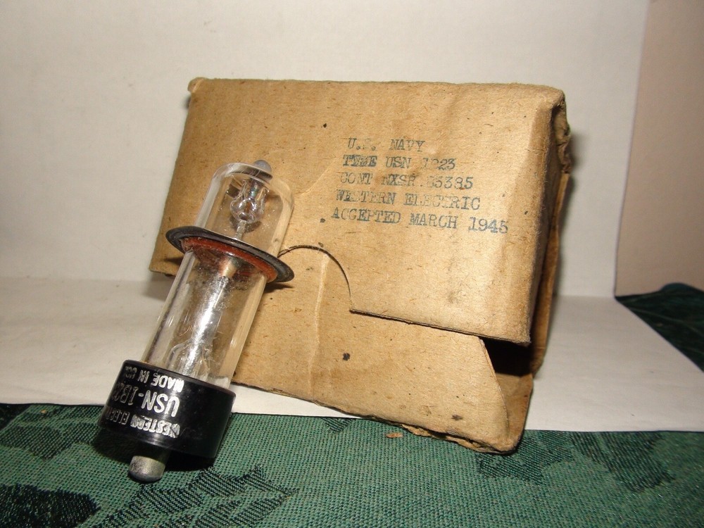 1945 Vintage Western Electric 1B23 Vacuum Tube Nos Nib Unused US Navy