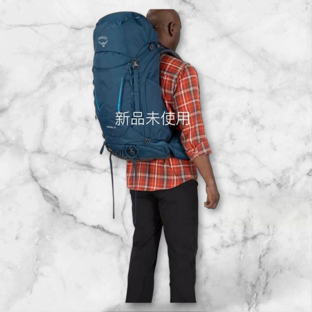 Osprey Kestrel 38 Navy Backpack Lightweight Durable Hiking Pack New