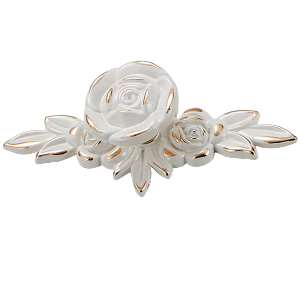 Old Fashion Door Handle Vintage Decor Rose Drawer Practical