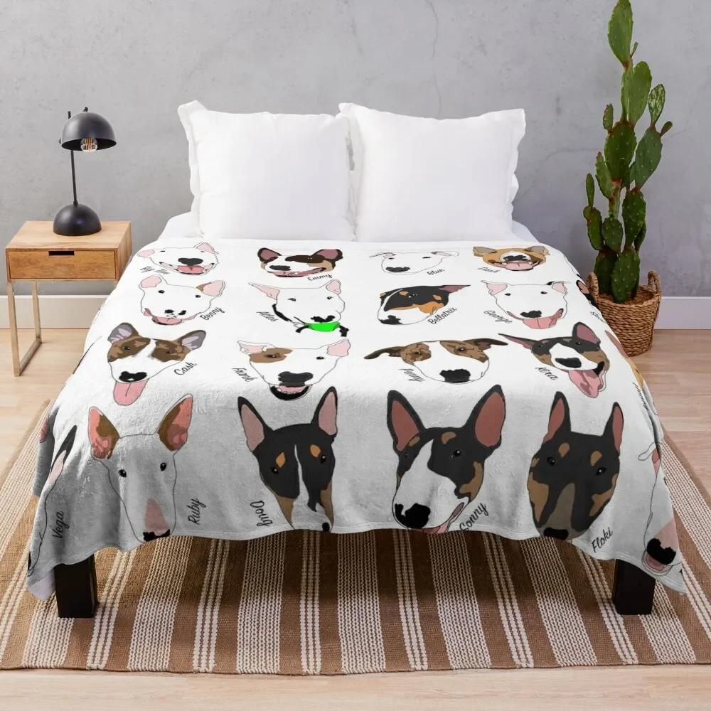 Throw Blanket Dog Art Woven Sofa Covers Machine Washable Multicolor Modern Home