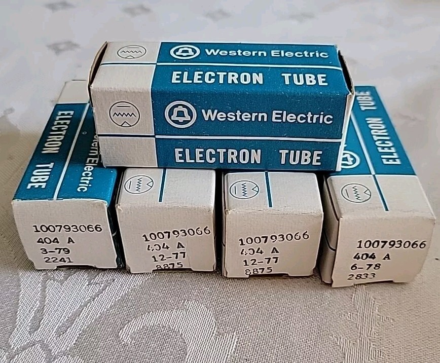 404A Western Electric Audio Receiver  Vacuum Tubes NOS Set Of 5