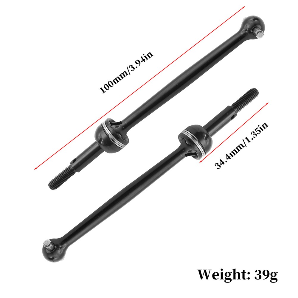2PCS RC Metal CVD Drive shaft For Tamiya TT02B RC Car upgrade parts black