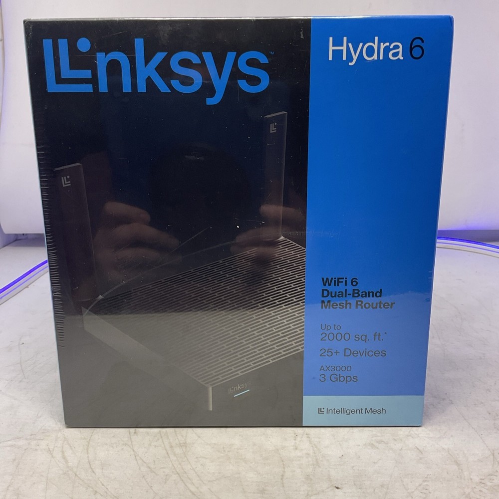 Linksys Hydra 6 Dual-Band Mesh Wi-Fi 6 Router Black MR2000