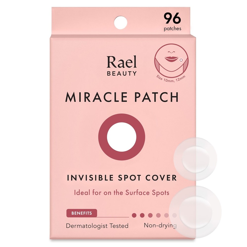 Rael Hydrocolloid Pimple Patches, Acne Patch Invisible Spot Cover (96 Count)
