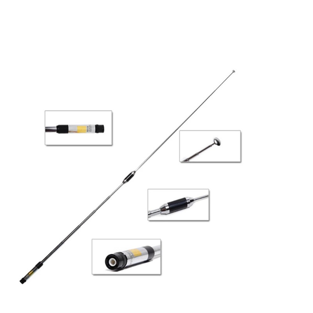 1Pc Dual Band VHF/UHF SMA-M BNC Radio Antenna For Motorola For Baofeng Parts