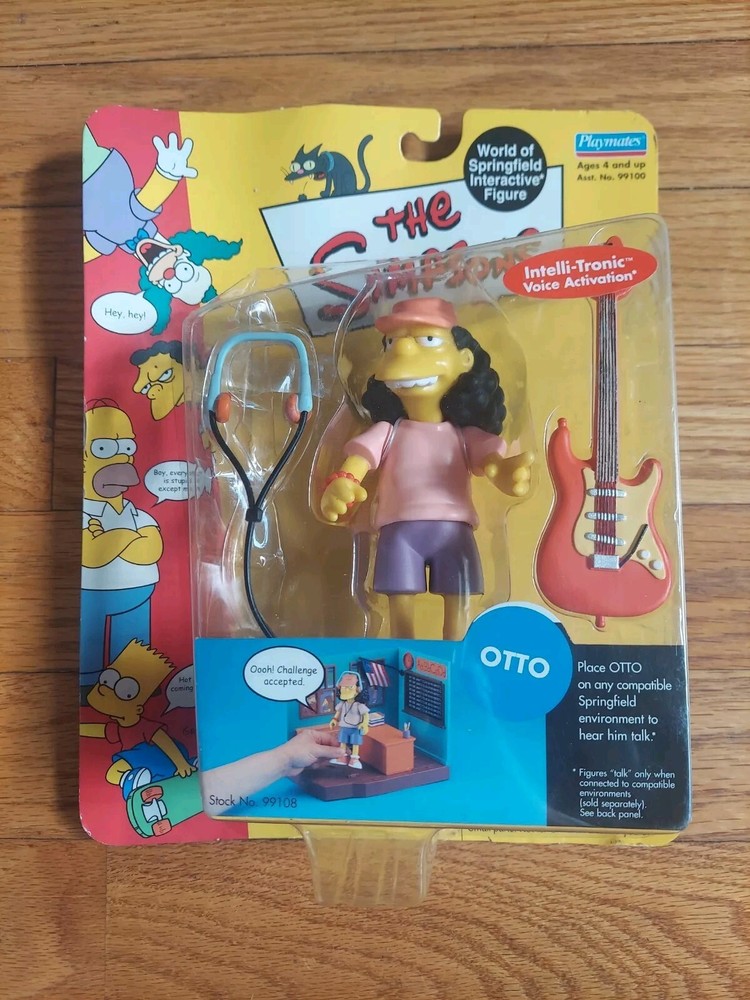 Vintage 2000 The Simpsons Intelli-Tronic Voice Activated OTTO Toy with Fast Shipping for Collectors and Fans-image