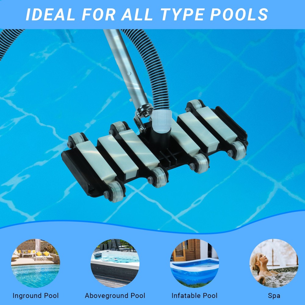 Professional Weighted Flexible Pool Vacuum Cleaner Head for Swimming Pools  