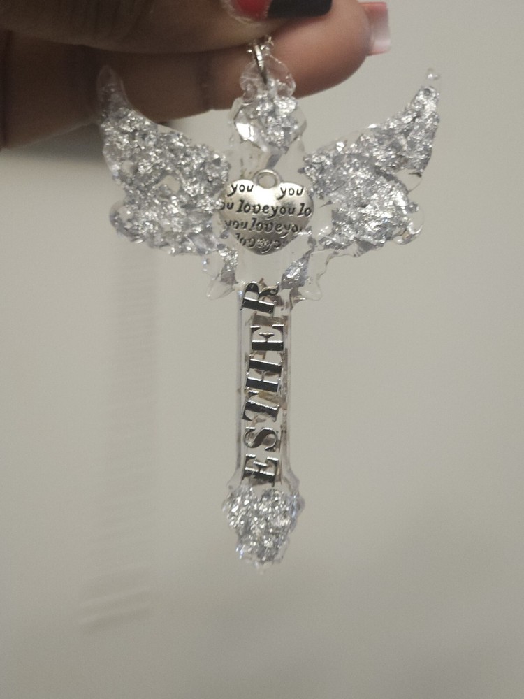 Memorial Cross Necklace Personalized Resin Keepsake Gift-image