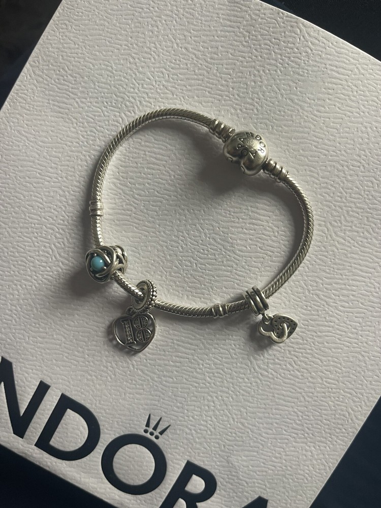 PANDORA Sterling Silver Moments Bracelet Featuring Heart Clasp