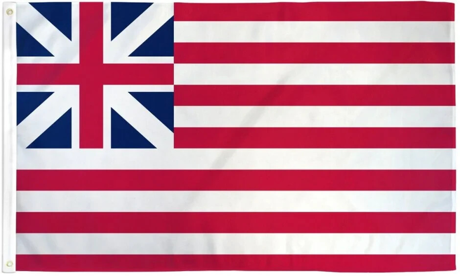 Grand Union 3x5ft Poly Historical US British Continental Flag