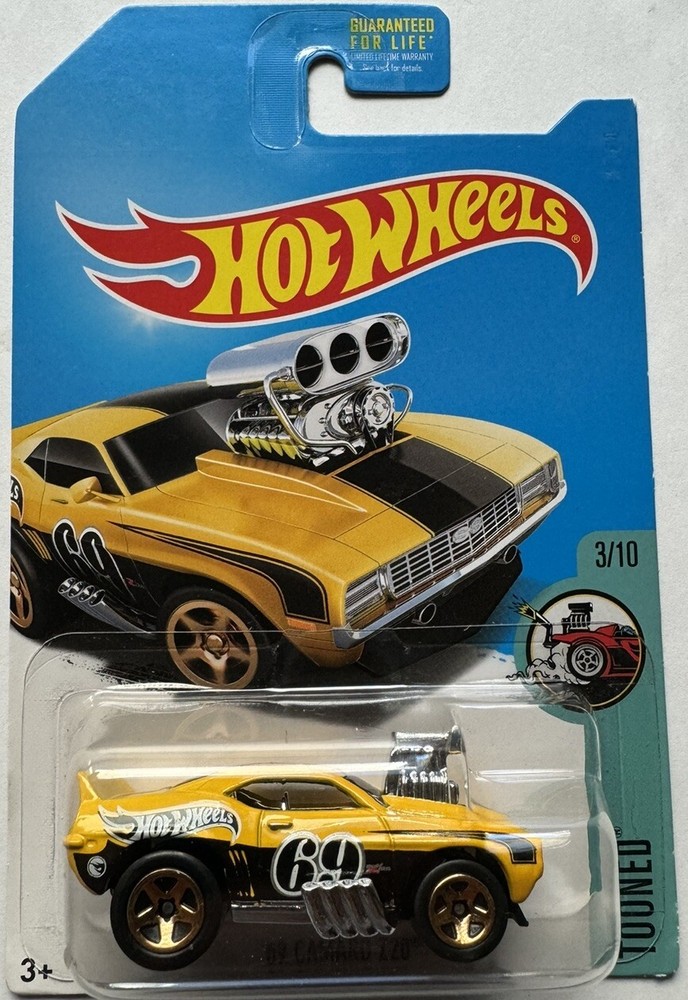 2017 Hot Wheels TOONED 3/10 TREASURE HUNT '69 Camaro Z-28