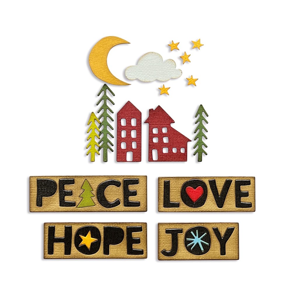 Thinlits Die Set 16PK Christmas Cutouts by Tim Holtz | 666064 | Chapter 4 202...