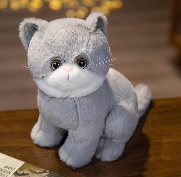 Gray Kitten Cat 10 Inch Stuffed Animal Plush Toys Toddler Doll Kids Gifts