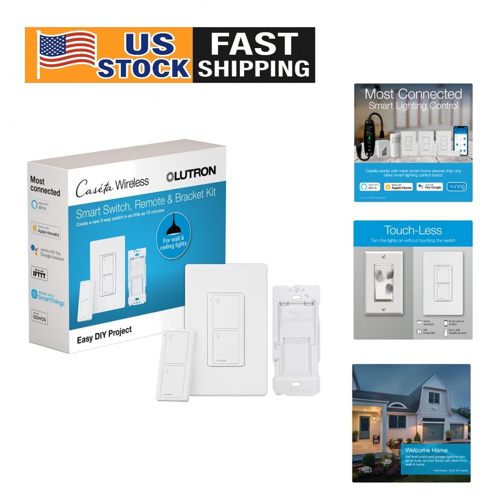 Caseta Smart 3-Way Switch Kit with Pico Remote - Your Home's Lighting Companion