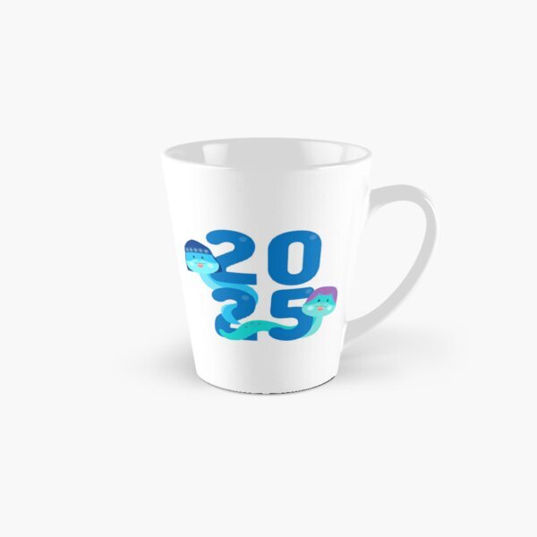 2025 New Year Tall Mug with Festive Stickers – Perfect Family Gift